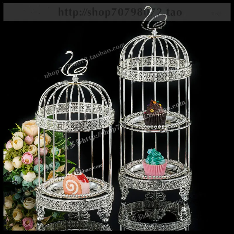 1 PCS European single-layer double-layer bird cage snack cake cup cake plate wedding dessert table
1 PCS European single-layer double-layer bird cage snack cake cup cake plate wedding dessert table