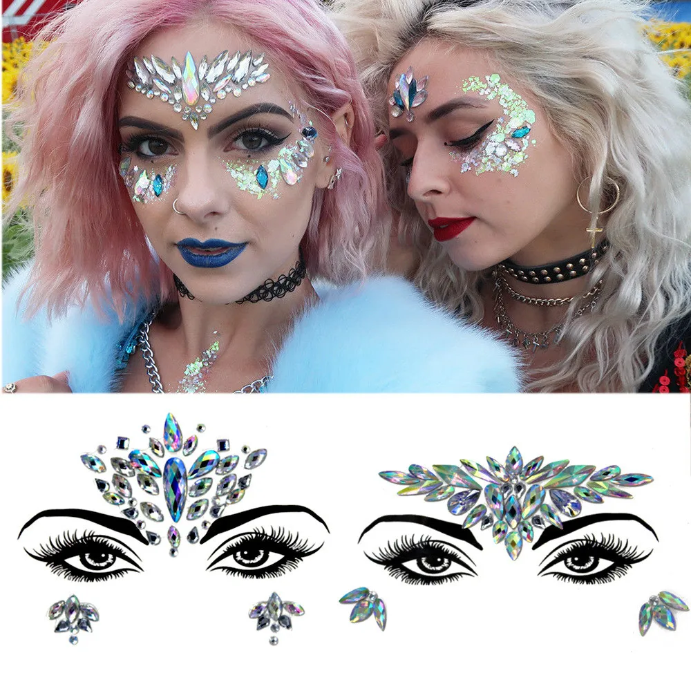 New Fashion Women DIy Face Jewels Rhinestones Beauty Glitter Tattoo Nightclub Electric Syllable Party Performance Body Jewelry
New Fashion Women DIy Face Jewels Rhinestones Beauty Glitter Tattoo Nightclub Electric Syllable Party Performance Body Jewelry