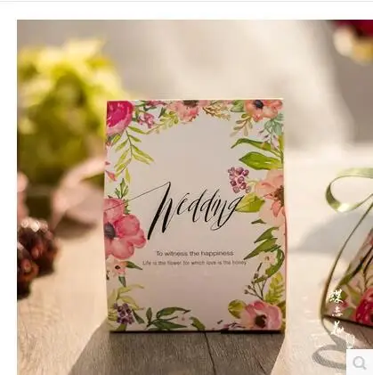 50Pcs/Lot PASAYIONE Creative Wedding Candy Boxes With Ribbons Flower Portable Gift Bags Casamento Decoration Table Centerpieces
50Pcs/Lot PASAYIONE Creative Wedding Candy Boxes With Ribbons Flower Portable Gift Bags Casamento Decoration Table Centerpieces