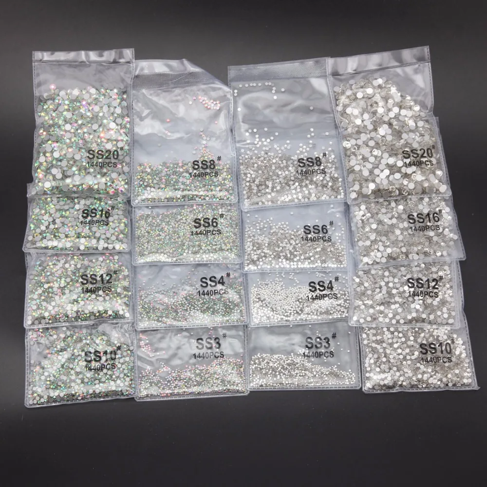 Beadsland 1440 Piece Flat Back Crystal Rhinestones Round Gems Crystal /CrystalAB DIY Nails Clothing Accessory
Beadsland 1440 Piece Flat Back Crystal Rhinestones Round Gems Crystal /CrystalAB DIY Nails Clothing Accessory