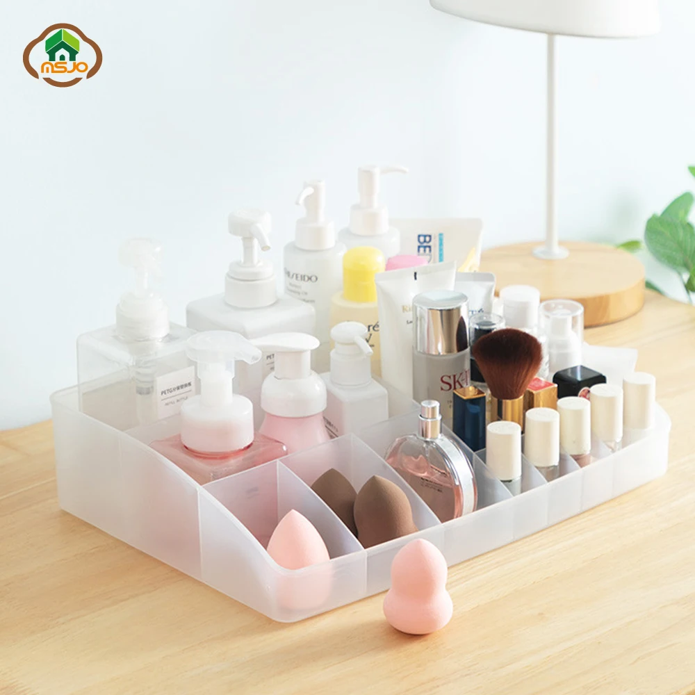 Msjo Makeup Organizer Box for Desktop Container Plastic Storage Box Bedroom/Livingroom/Bathroom For Women Cosmetice Organization 
Msjo Makeup Organizer Box for Desktop Container Plastic Storage Box Bedroom/Livingroom/Bathroom For Women Cosmetice Organization