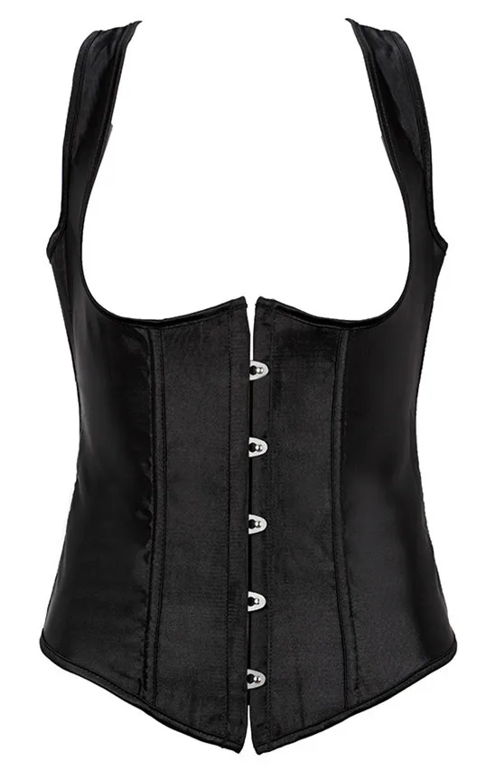 Women Steel Boned Underbust Corset Black Corsets And Bustiers Waist Trainer Slimming Girdle Chest Binder Body Posture Vest Belt 
Women Steel Boned Underbust Corset Black Corsets And Bustiers Waist Trainer Slimming Girdle Chest Binder Body Posture Vest Belt