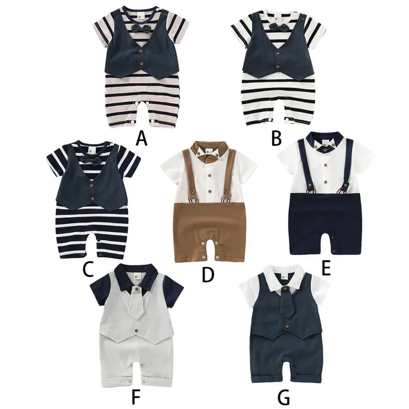 7 Colors Baby Clothes Infant Baby Boy Stripe Print Short Sleeve Rompers Kids Boys Bodysuit Jumpsuit Newborn Clothes
7 Colors Baby Clothes Infant Baby Boy Stripe Print Short Sleeve Rompers Kids Boys Bodysuit Jumpsuit Newborn Clothes