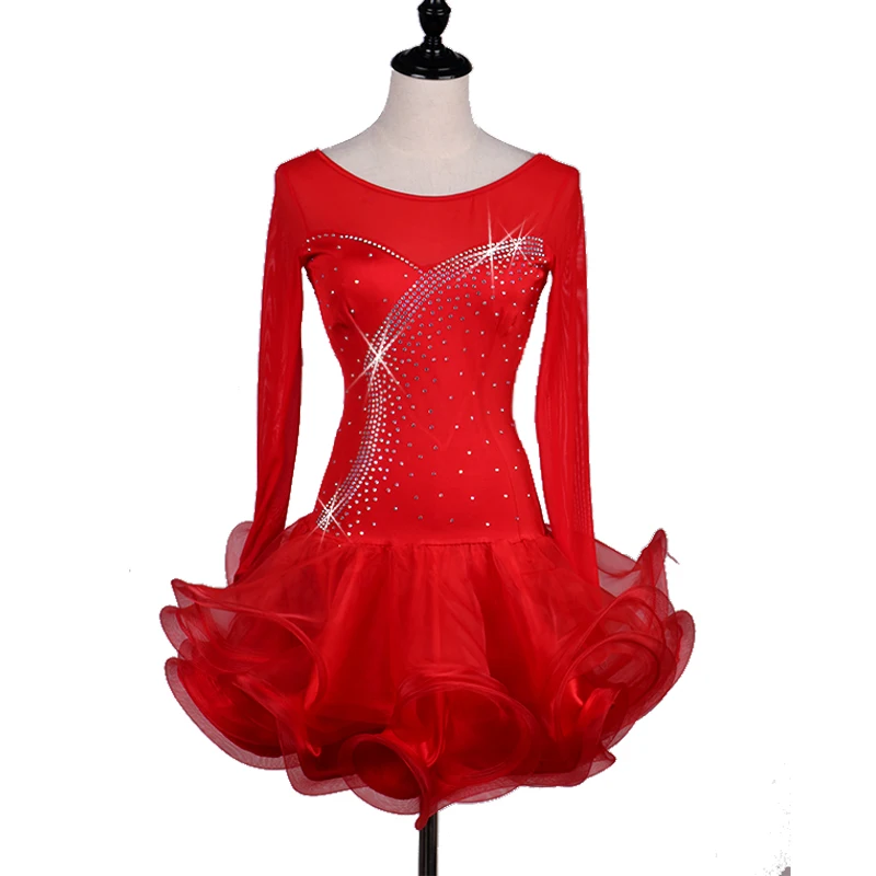 Diamond Latin Dance Competition Dress ChaCha Samba Bullfighting Dance Clothing Women Adult New Performance Dancewear Long-sleeve
Diamond Latin Dance Competition Dress ChaCha Samba Bullfighting Dance Clothing Women Adult New Performance Dancewear Long-sleeve
