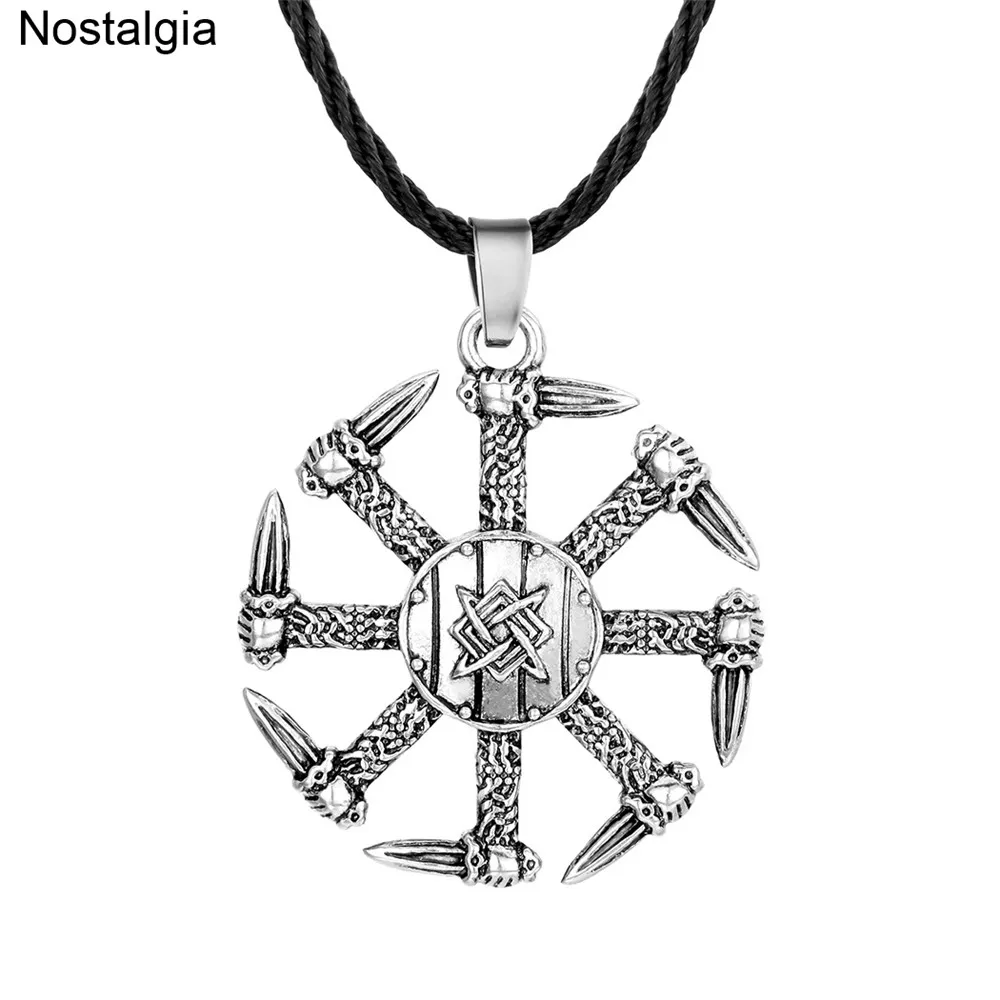Nostalgia Slavic Kolovrat Swords Pagan Jewelry Russia Star Svarog Talisman Amulet Pendants Necklaces
Nostalgia Slavic Kolovrat Swords Pagan Jewelry Russia Star Svarog Talisman Amulet Pendants Necklaces