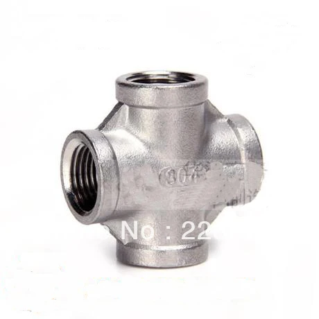 1/2" Stainless steel SS304 Cross internal threaded 4-way water pipe connector NPT Homebrew Hardware Pump fitting
1/2" Stainless steel SS304 Cross internal threaded 4-way water pipe connector NPT Homebrew Hardware Pump fitting