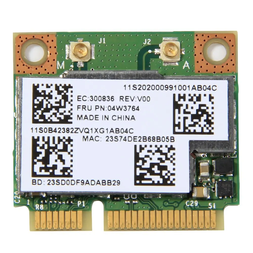 New WIFI For Bluetooth4.0 Wireless Card For Broadcom BCM943228HMB 04W3764 For Lenovo E130 E135 E330 E335 E530 E535 E430 B430
New WIFI For Bluetooth4.0 Wireless Card For Broadcom BCM943228HMB 04W3764 For Lenovo E130 E135 E330 E335 E530 E535 E430 B430
