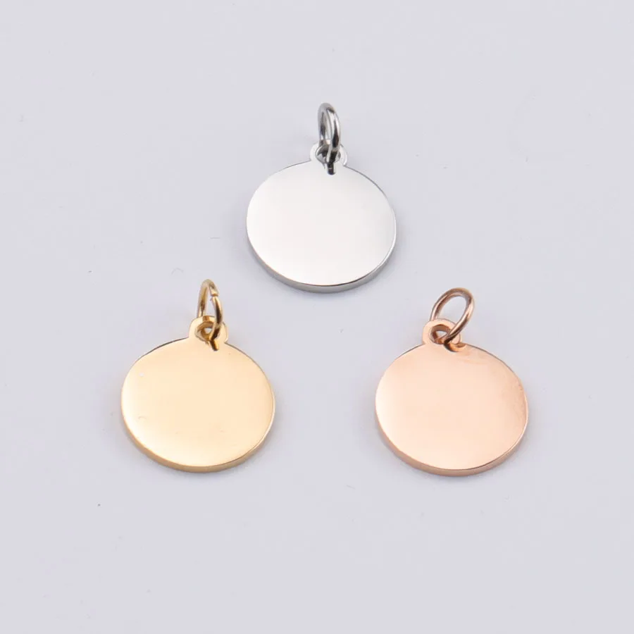 10pcs 12*17.5mm Gold Steel Rose Gold Round glossy pendant Charms Stainless Steel Charms for Jewelry Making DIY Accessories
10pcs 12*17.5mm Gold Steel Rose Gold Round glossy pendant Charms Stainless Steel Charms for Jewelry Making DIY Accessories