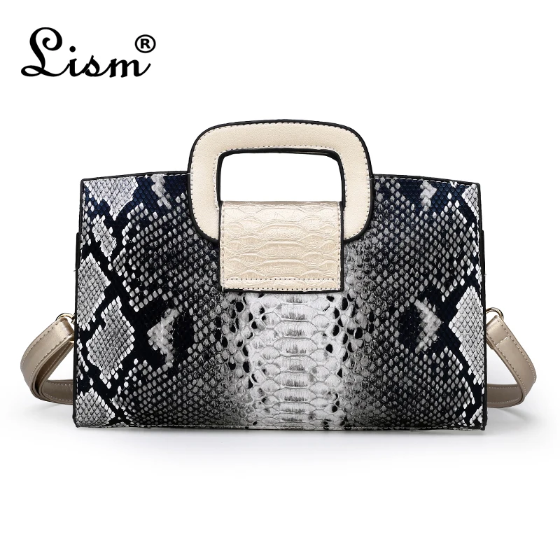 Hot Fashion Women Handbag Snake Pattern Leather Ladies Shoulder Messenger Bag Brand Luxury Women Crossbody Bag Tote For Lady
Hot Fashion Women Handbag Snake Pattern Leather Ladies Shoulder Messenger Bag Brand Luxury Women Crossbody Bag Tote For Lady