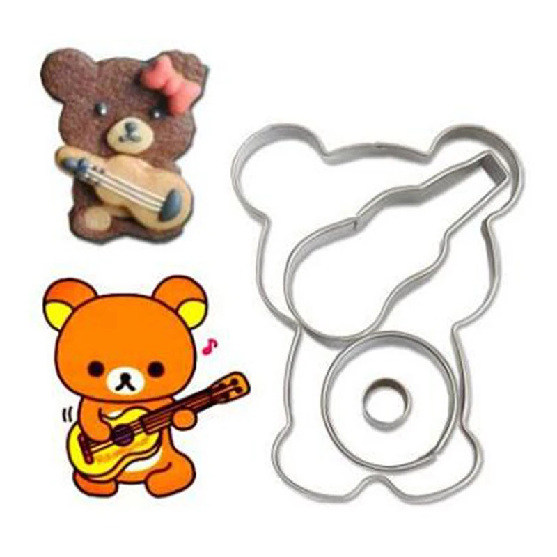 Cartoon Bear Guitar 3D Stainless Steel Cookie Shape Cookie Cutters Toast Cutter DIY Biscuit Dessert Bakeware Cake Fondant Mold
Cartoon Bear Guitar 3D Stainless Steel Cookie Shape Cookie Cutters Toast Cutter DIY Biscuit Dessert Bakeware Cake Fondant Mold