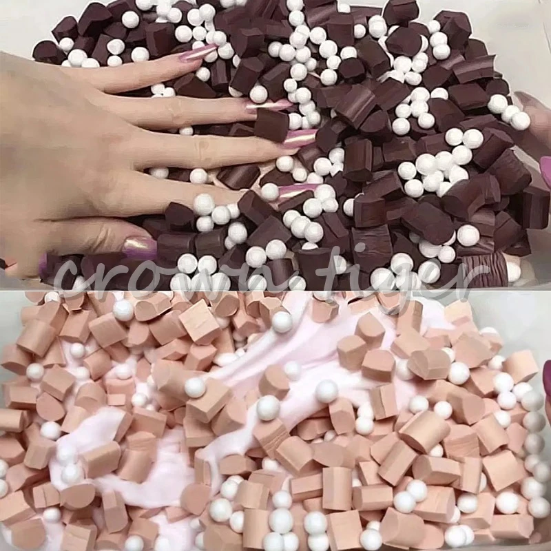 70 шт. пушистые клейкие аксессуары игрушки шоколадный пенопласт DIY Поставки