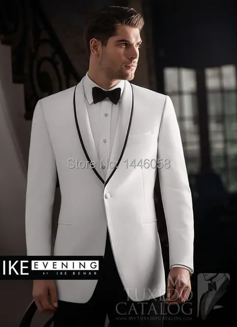Ternos Masculino 2017 Custom Suit White Tuxedo Jacket With Black Pants Mens Suits Wedding Groom Suit Bridegroom Coat+Pant+Bow
Ternos Masculino 2017 Custom Suit White Tuxedo Jacket With Black Pants Mens Suits Wedding Groom Suit Bridegroom Coat+Pant+Bow