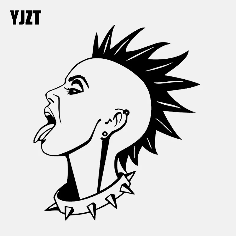 YJZT 12.1CM*14.2CM Personality of Girl Punk Rock Music Subculture Vinyl Black/Silver Car Sticker C22-0680
YJZT 12.1CM*14.2CM Personality of Girl Punk Rock Music Subculture Vinyl Black/Silver Car Sticker C22-0680