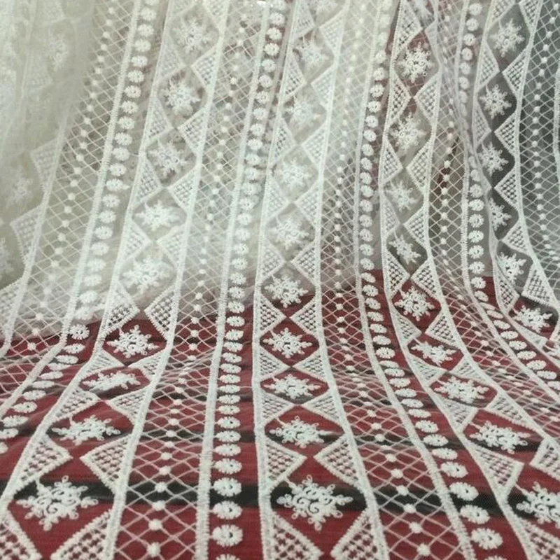 2Yards White Embroidery Mesh Net Lace Fabric For dress Cloth wholesale Swiss French Tulle Lace For Wedding Garment Accessories
2Yards White Embroidery Mesh Net Lace Fabric For dress Cloth wholesale Swiss French Tulle Lace For Wedding Garment Accessories