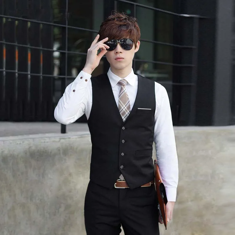 Casual Slim Suits Vests Mens Waistcoats Fitted Colete Sleeveless Jacket Formal Dressed Wedding Blazer Vest Brand Clothing S-3XL
Casual Slim Suits Vests Mens Waistcoats Fitted Colete Sleeveless Jacket Formal Dressed Wedding Blazer Vest Brand Clothing S-3XL
