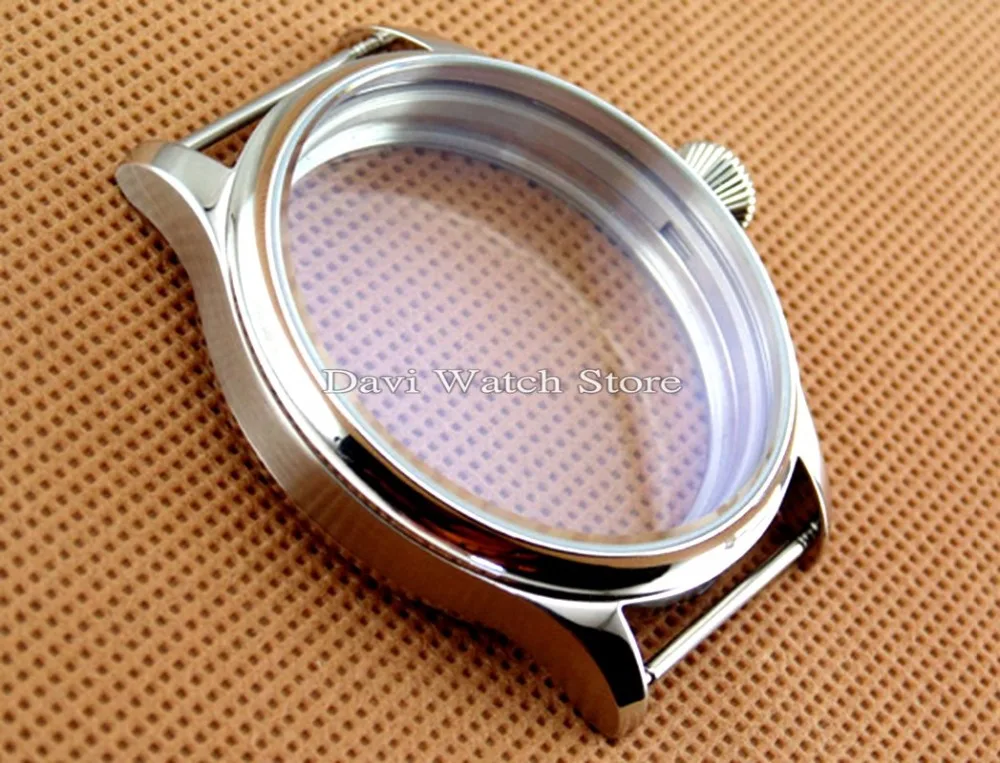44mm Parnis Sterile Steel Case watch Fit 6497/6498 Seagull ST36 Movement mens watches