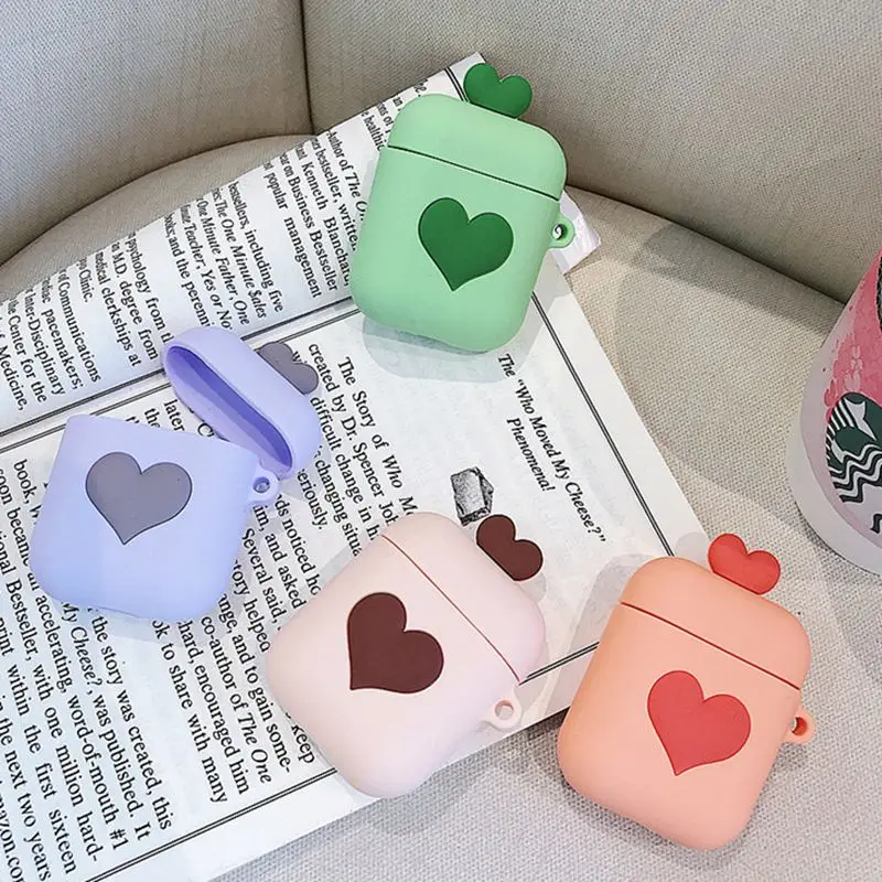 Cute Protective Cover For Wireless Bluetooth Airpods Soft Silicon Love Heart Case for Apple Airpods Earphone Charging Box Cases
Cute Protective Cover For Wireless Bluetooth Airpods Soft Silicon Love Heart Case for Apple Airpods Earphone Charging Box Cases