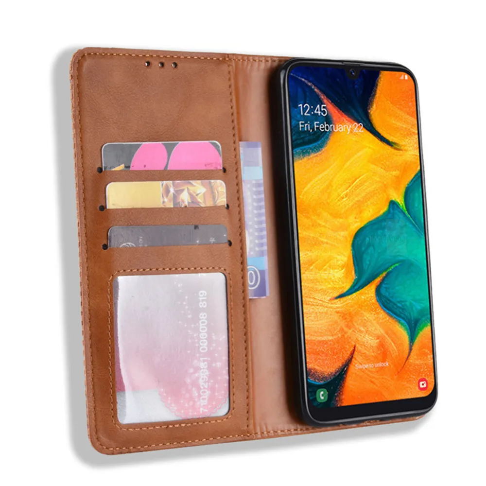 Чехол для Samsung Galaxy Wide 4 роскошный чехол-бумажник из искусственной кожи с магнитной