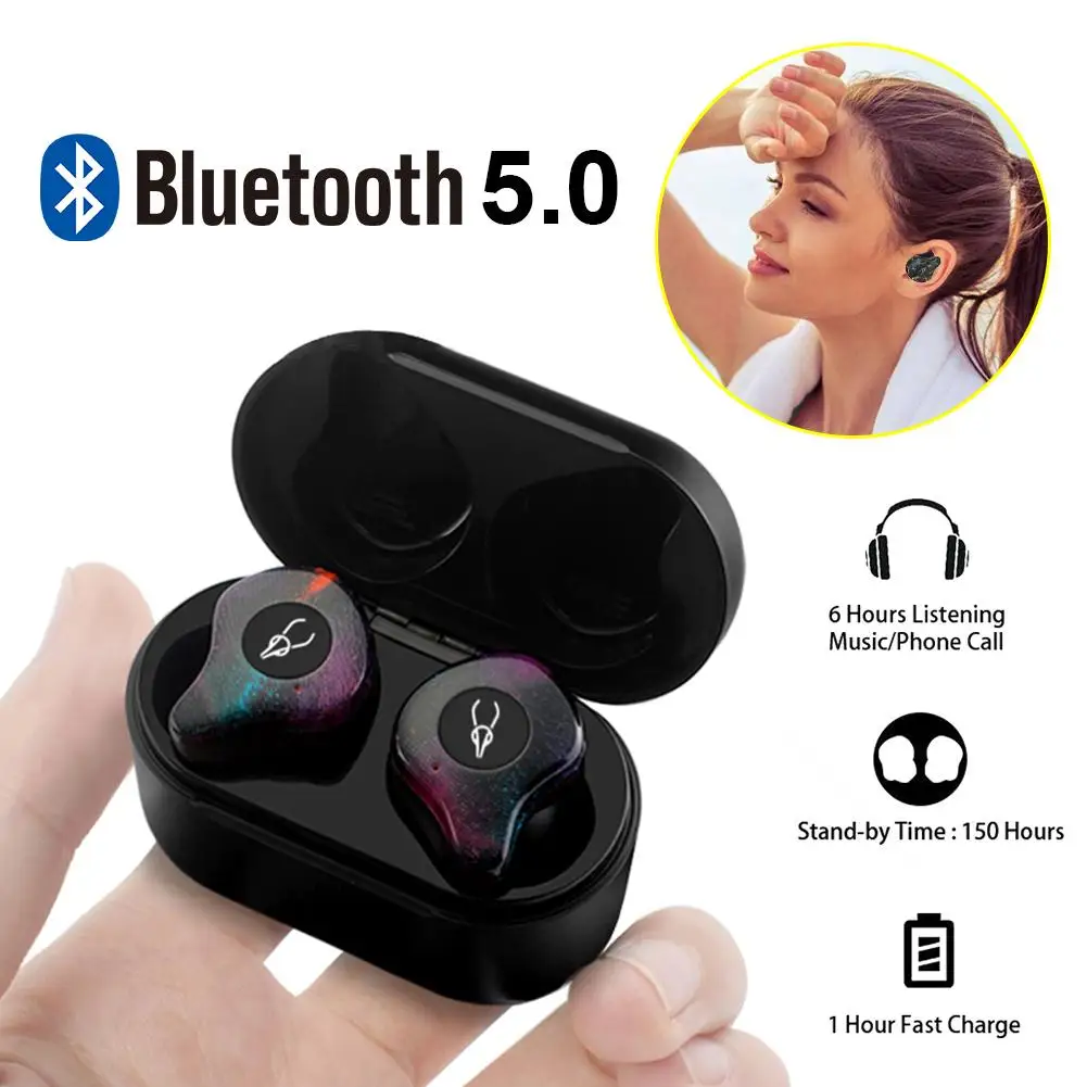 TWS Bluetooth 5.0 Earphone Wireless Earbuds Stereo Waterproof Mini Bluetooth Headset For Phone HD Communication Portable
TWS Bluetooth 5.0 Earphone Wireless Earbuds Stereo Waterproof Mini Bluetooth Headset For Phone HD Communication Portable