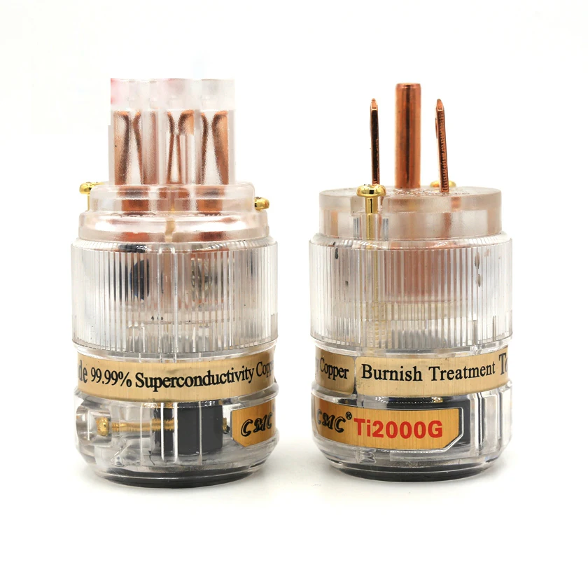 Free shipping one pair CMC Ti2000M Pure Red Copper US version AC power plug IEC plug for HiFi power wire
Free shipping one pair CMC Ti2000M Pure Red Copper US version AC power plug IEC plug for HiFi power wire