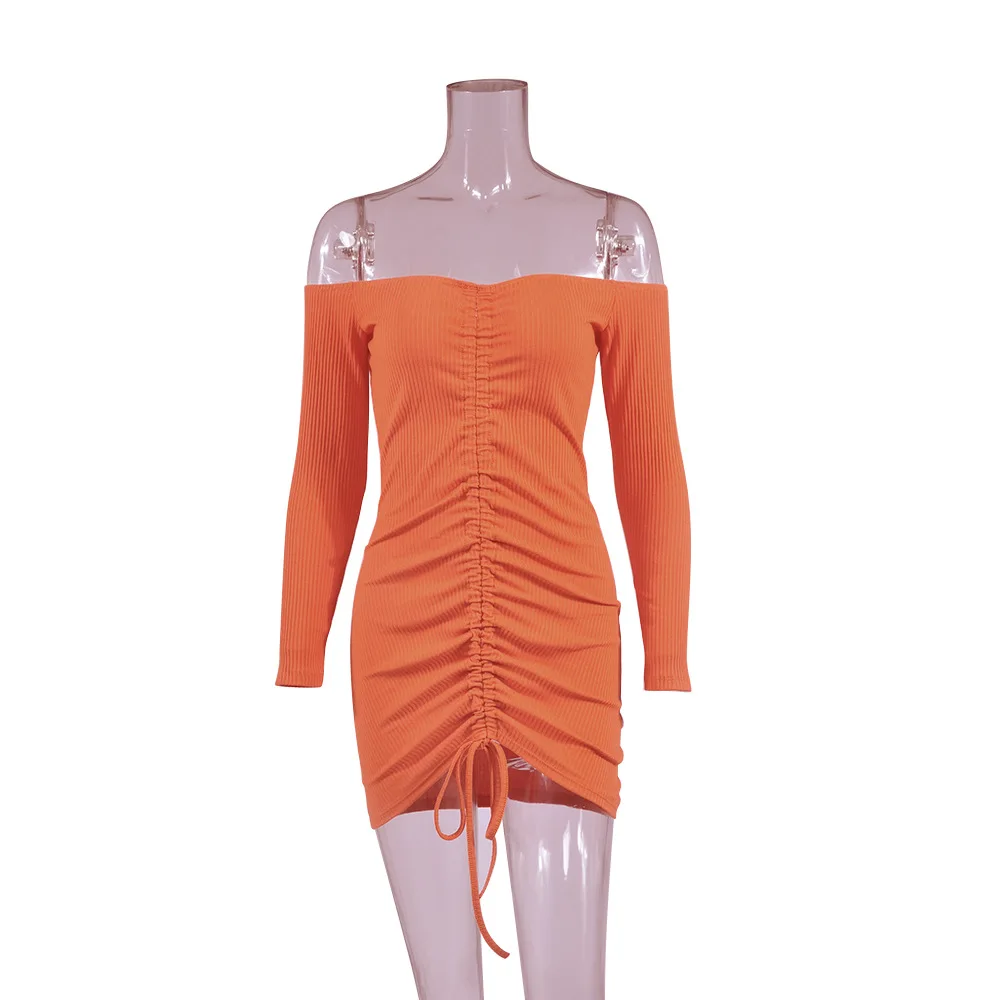 fashion style sexy off shoulder neckline strapless sheath woman dresses fashion solid long sleeve sheath knit female dresses
fashion style sexy off shoulder neckline strapless sheath woman dresses fashion solid long sleeve sheath knit female dresses