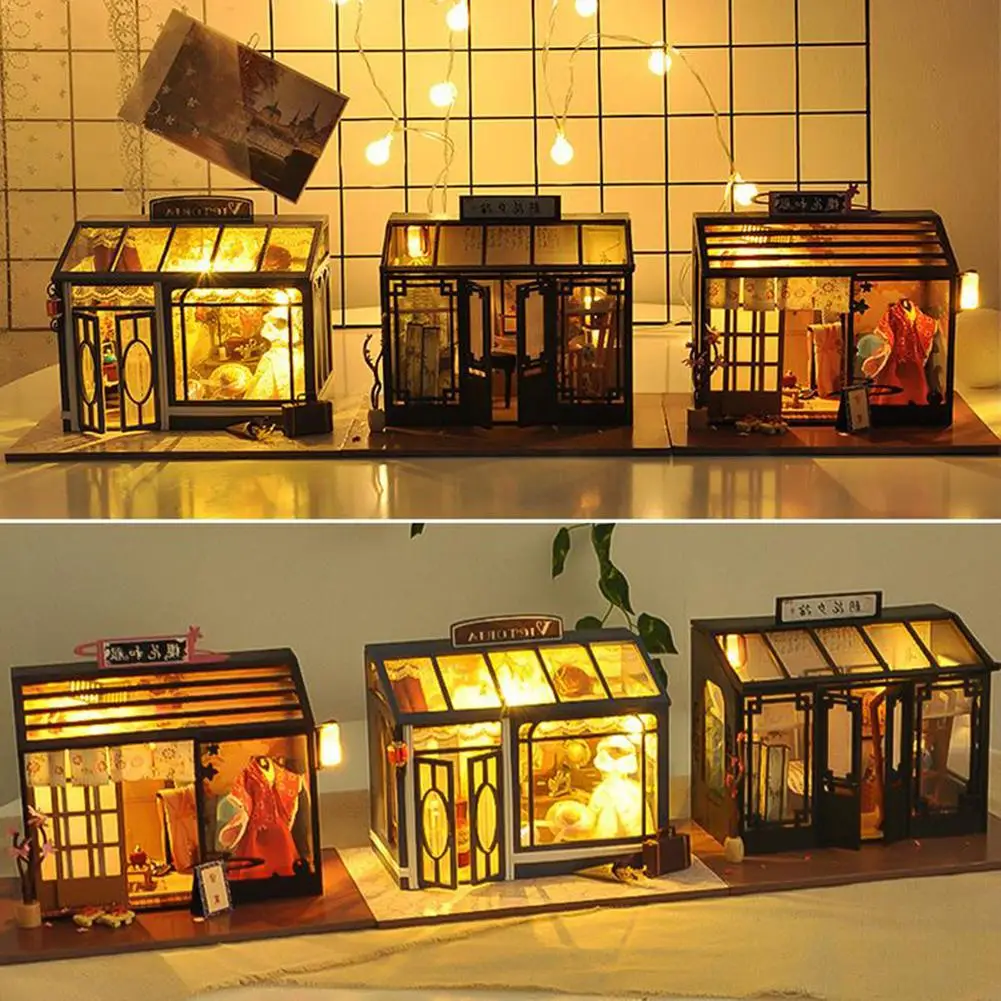DIY Simulation Cottage Creative Handmade Model World Retro Shop Series Doll House Children's Educational Toys
DIY Simulation Cottage Creative Handmade Model World Retro Shop Series Doll House Children's Educational Toys