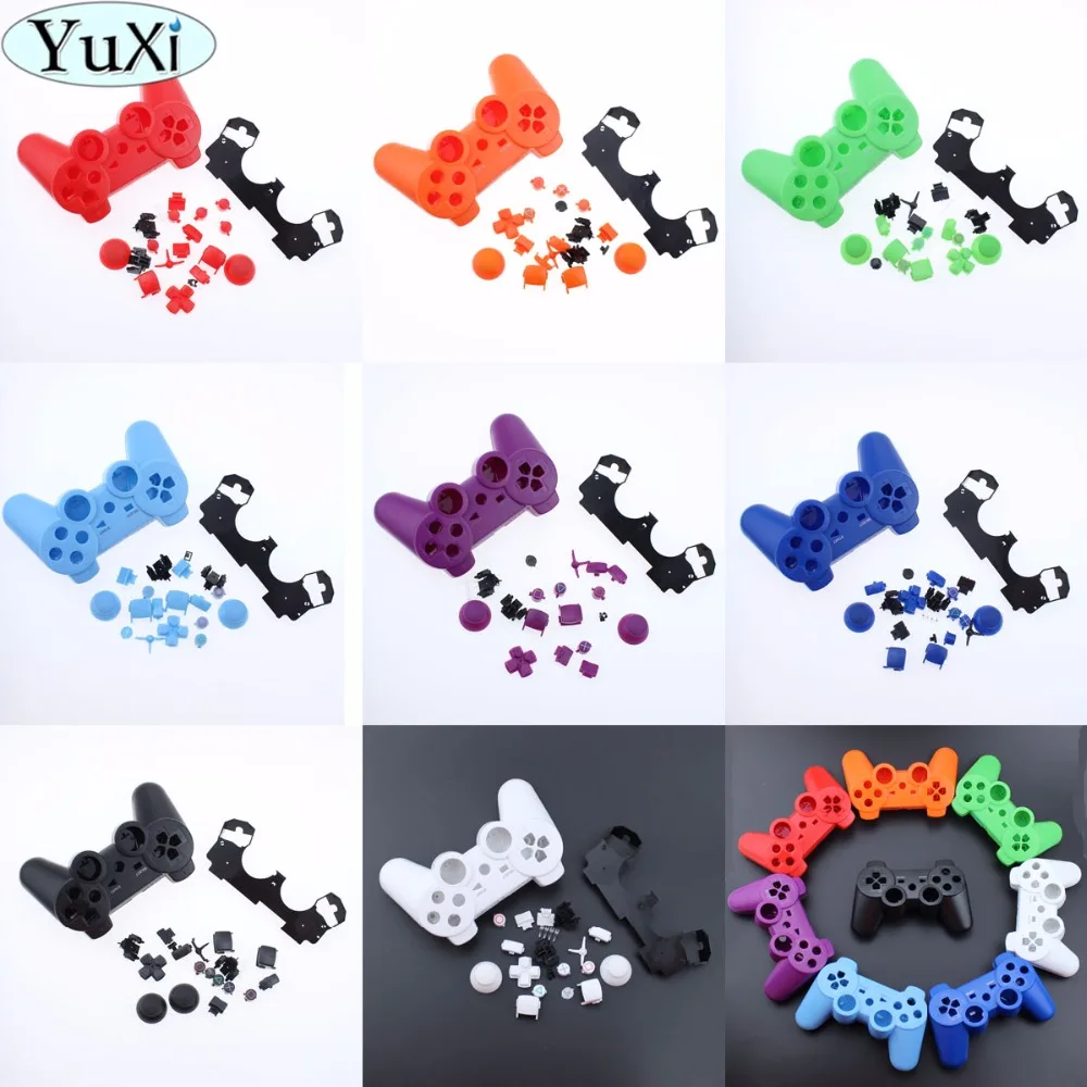 YuXi Repair Parts game console Housing Case Shell with Full Buttons Accesories kits for PS3 Controller
YuXi Repair Parts game console Housing Case Shell with Full Buttons Accesories kits for PS3 Controller