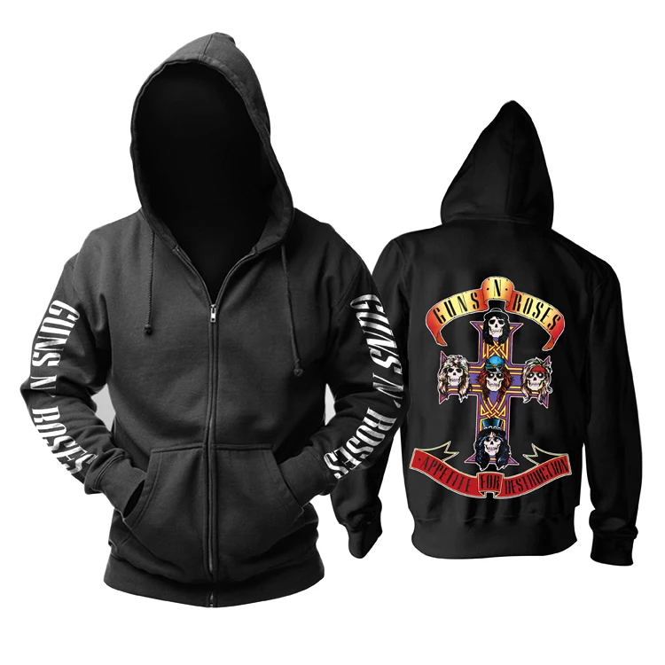26 designs Guns N Roses Sweatshirt GNR Cotton Rock zipper hoodies shell jacket Guns N' Roses punk hardrock heavy metal sudadera
26 designs Guns N Roses Sweatshirt GNR Cotton Rock zipper hoodies shell jacket Guns N' Roses punk hardrock heavy metal sudadera