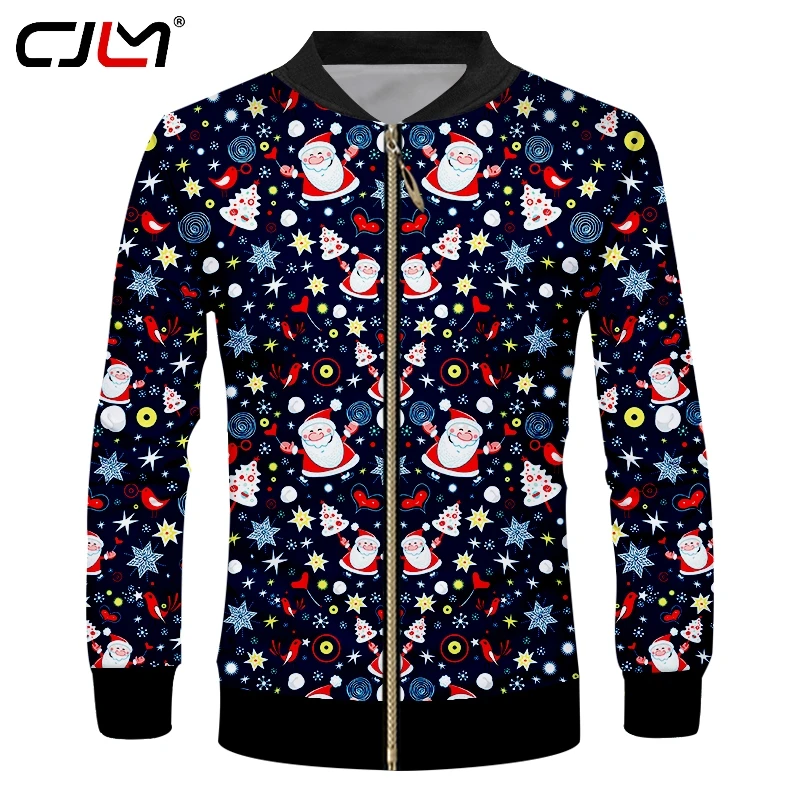CJLM The New Listing Chistmas Men's Zip Jacket 3D Printed Lovely Santa Claus Man Zipper Sweatshirt Colored Harajuku Clothing
CJLM The New Listing Chistmas Men's Zip Jacket 3D Printed Lovely Santa Claus Man Zipper Sweatshirt Colored Harajuku Clothing