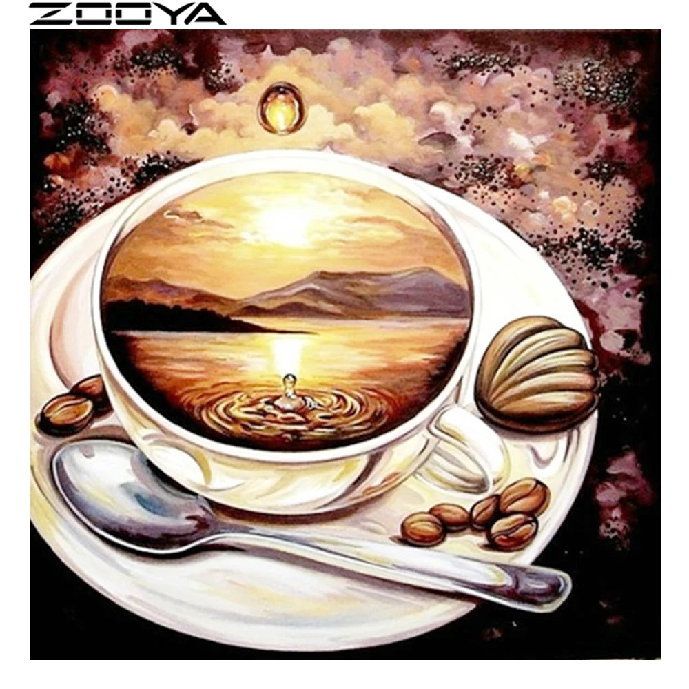 ZOOYA Diamond Embroidery DIY Needlework Full Drill Diamond Painting Mosaic Pattern Mountain Coffee Landscape Wall Sticker R839
ZOOYA Diamond Embroidery DIY Needlework Full Drill Diamond Painting Mosaic Pattern Mountain Coffee Landscape Wall Sticker R839