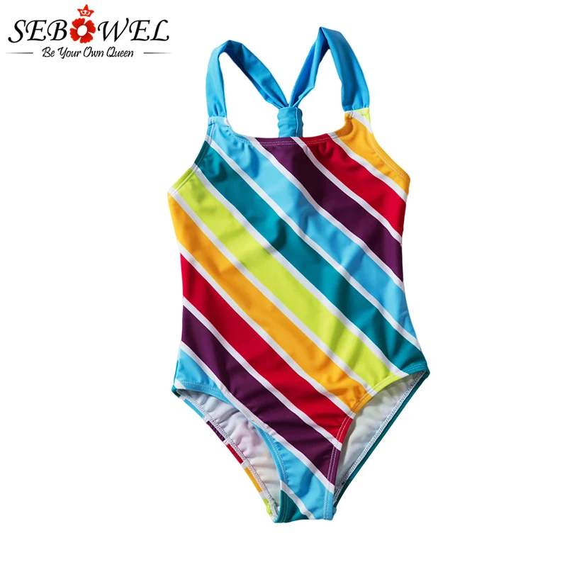 SEBOWEL Red Blue And Yellow Rainbow Colorful Print Baby Girls Multi Stripe One Piece Swimsuit Bikini Adolescente Teen Swimwear
SEBOWEL Red Blue And Yellow Rainbow Colorful Print Baby Girls Multi Stripe One Piece Swimsuit Bikini Adolescente Teen Swimwear