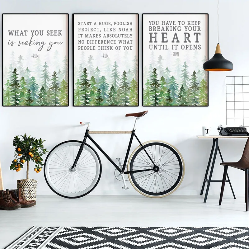 Spiritual Wall Art Watercolor Canvas Painting Green Tree Posters and Prints Quote Pictures for Living Bedroom Modern Home Decor
Spiritual Wall Art Watercolor Canvas Painting Green Tree Posters and Prints Quote Pictures for Living Bedroom Modern Home Decor