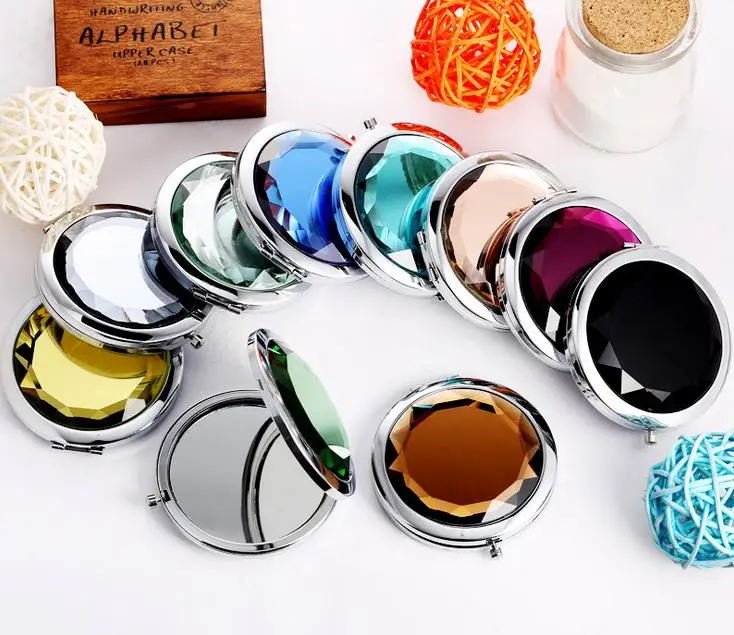 7cm folding makeup mirror compact mirror with crystal, metal pocket wedding gifts for guests cosmetic mirror 80pcs/lot
7cm folding makeup mirror compact mirror with crystal, metal pocket wedding gifts for guests cosmetic mirror 80pcs/lot
