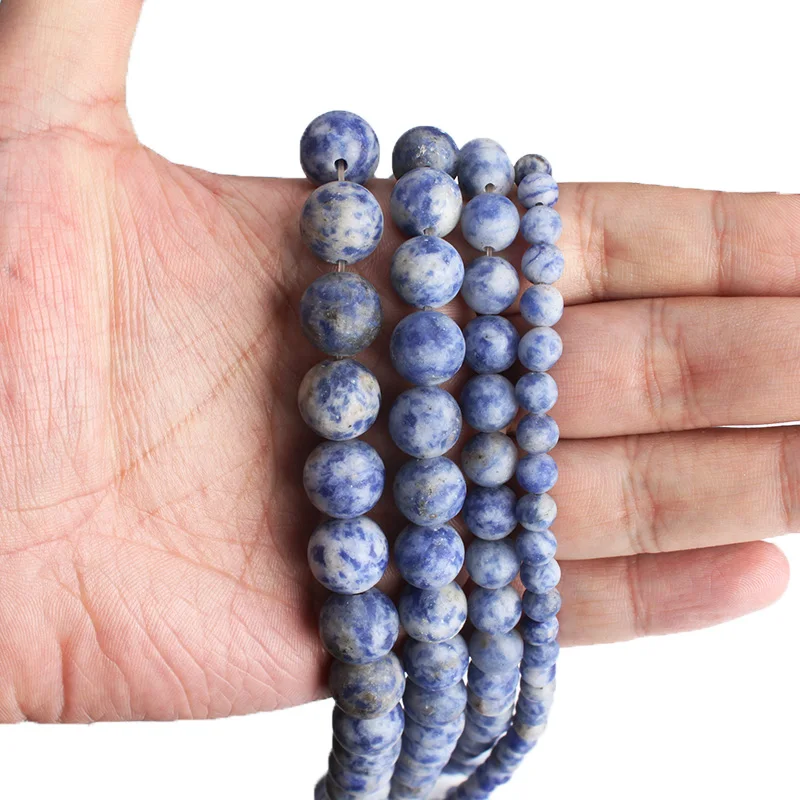CAMDOE DANLEN Natural Stone Frosted Dull Polish Matte Blue Sodalite Round Beads 4 6 8 10 12mm Fit Diy Fashion Jewelry Making
CAMDOE DANLEN Natural Stone Frosted Dull Polish Matte Blue Sodalite Round Beads 4 6 8 10 12mm Fit Diy Fashion Jewelry Making