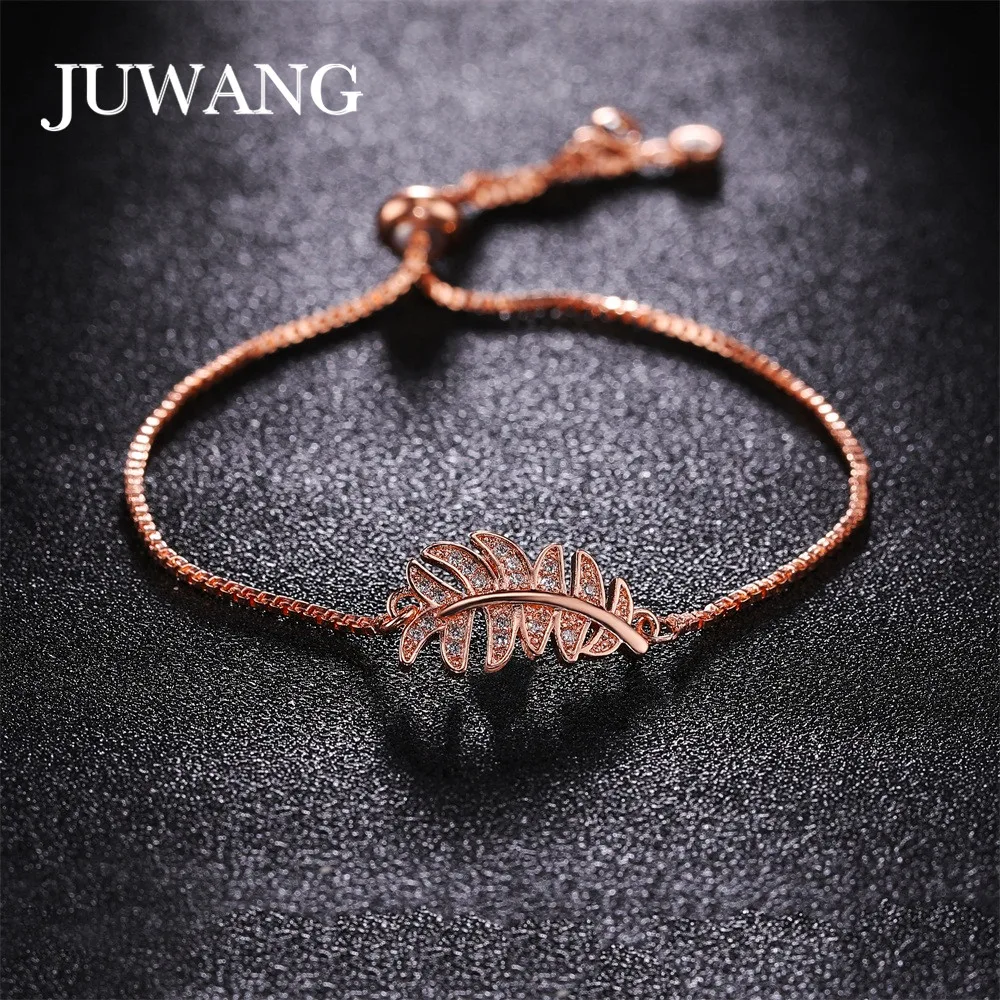 JUWANG Wholesale Leaf Charm Bracelets for Woman Girl Micro Pave Inlay AAA Cubic Zirconia Bracelet Fashion Christmas Gifts
JUWANG Wholesale Leaf Charm Bracelets for Woman Girl Micro Pave Inlay AAA Cubic Zirconia Bracelet Fashion Christmas Gifts