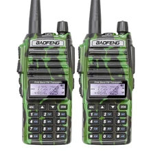 2PCS/Lot Brand New Original VHF UHF Dual Band 5W Portable Ham Transceiver Walkie Talkie Free Headset