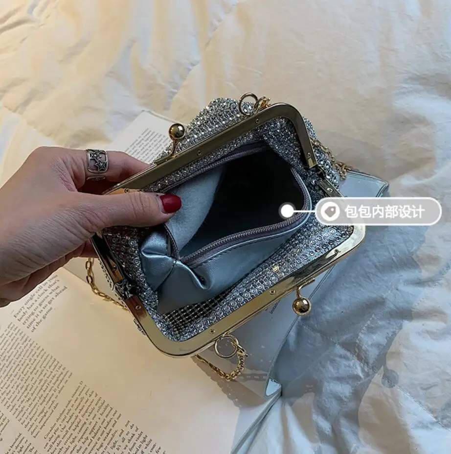 Shiny diamond bag 2019 summer fashion new high quality Women's Designer Handbag Chain shoulder messenger bag Party Bolsos Mujer
Shiny diamond bag 2019 summer fashion new high quality Women's Designer Handbag Chain shoulder messenger bag Party Bolsos Mujer