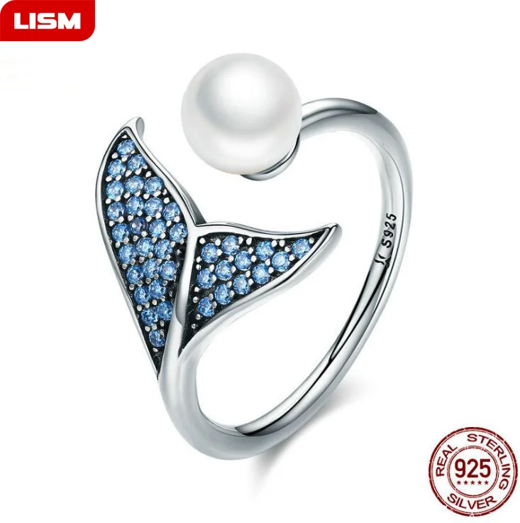 100% Genuine 925 Sterling Silver Fish Tail Natural Pearl Crystal CZ Round Finger Rings for Women Jewelry Christmas Gift
100% Genuine 925 Sterling Silver Fish Tail Natural Pearl Crystal CZ Round Finger Rings for Women Jewelry Christmas Gift