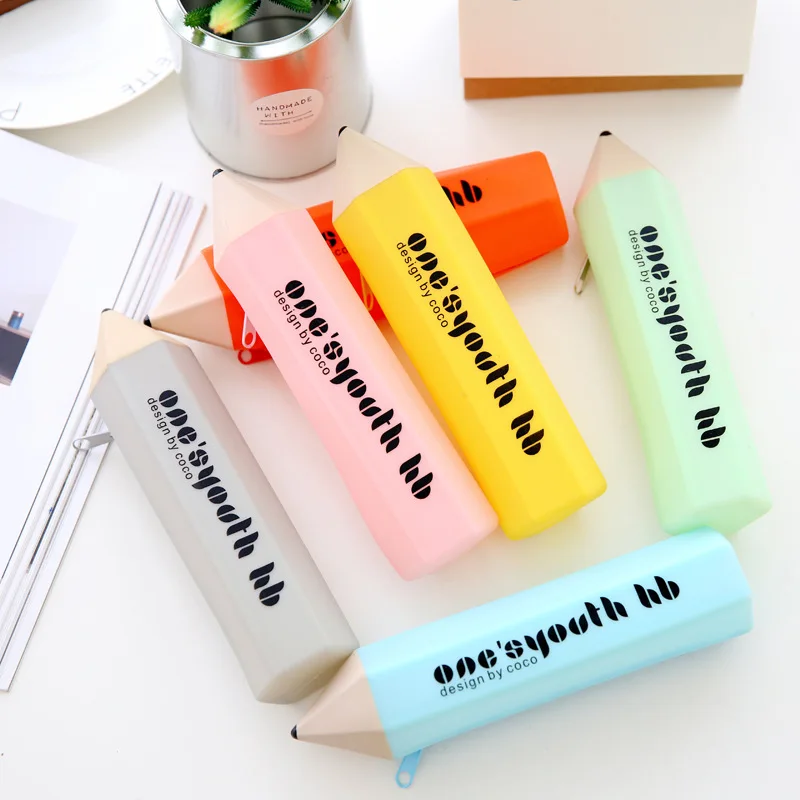 Creative Pencil Shape Pencil Case Box Candy Colors 6 Colors Available Mini Pen Bag Novelty Office School Stationery
Creative Pencil Shape Pencil Case Box Candy Colors 6 Colors Available Mini Pen Bag Novelty Office School Stationery
