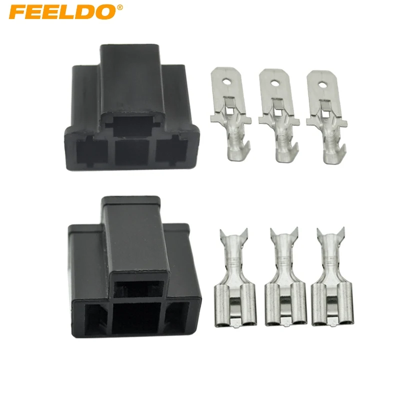 FEELDO 1set Car Motorcycle H4/HB2/9003 Waterproof DIY Male/Female Quick Adapter Connector Terminals Plug Kit #CA3917
FEELDO 1set Car Motorcycle H4/HB2/9003 Waterproof DIY Male/Female Quick Adapter Connector Terminals Plug Kit #CA3917