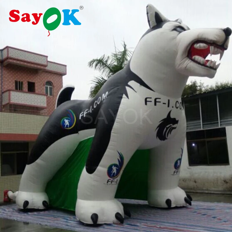 6mH outdoor giant PVC inflatable wolf entrance tunnel inflatable bulldog tunnel rental(with logo printing)
6mH outdoor giant PVC inflatable wolf entrance tunnel inflatable bulldog tunnel rental(with logo printing)