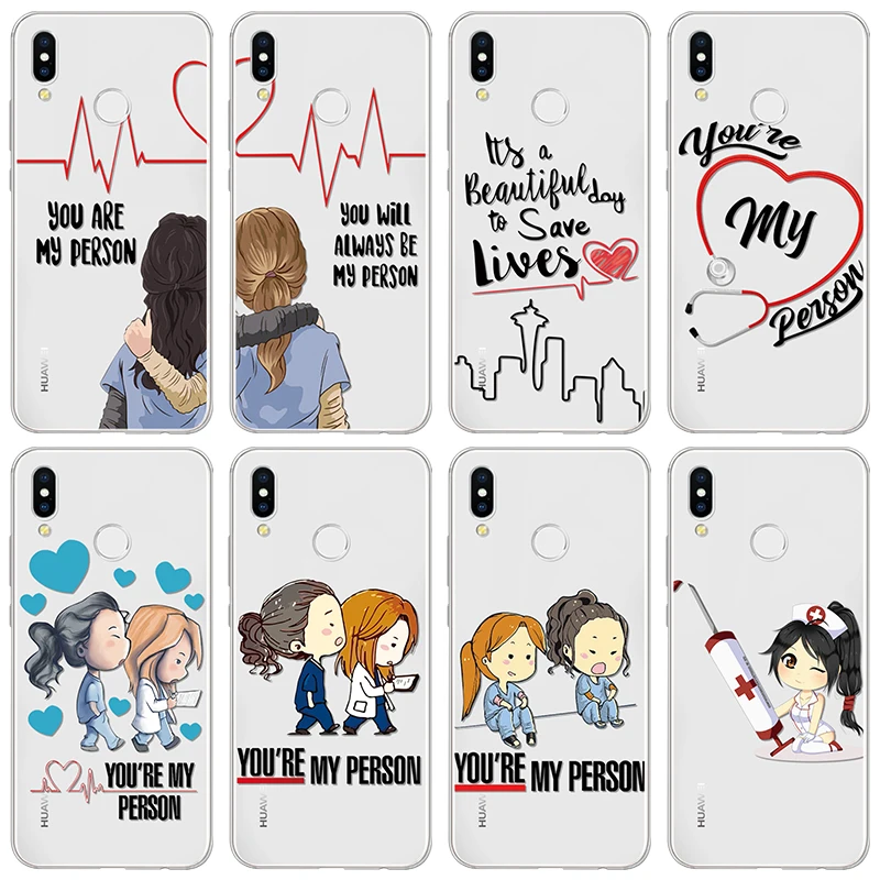 Ты мой человек GREYS Anatomy Coque чехол для телефона huawei P Smart Z плюс P30 P20 Pro P10 P8 P9 Lite 2017 2019