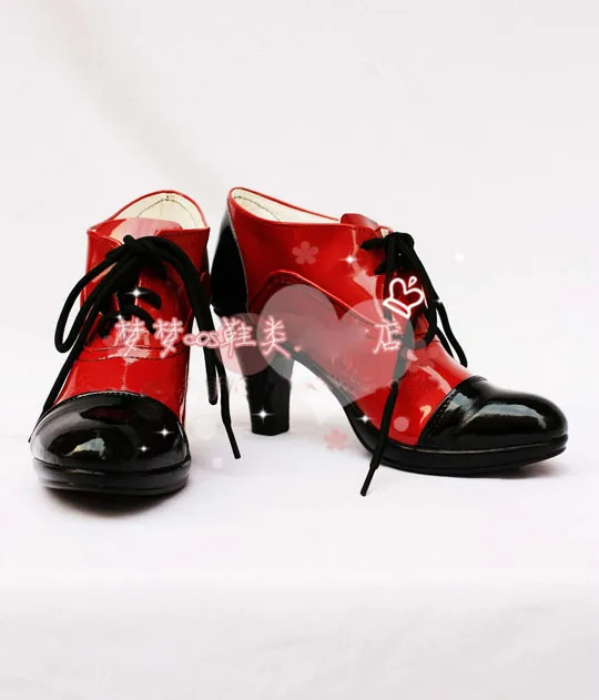 Фото Аниме Kuroshitsuji Черный Батлер Релл сутскаф Косплей Ботинки костюм обувь на заказ