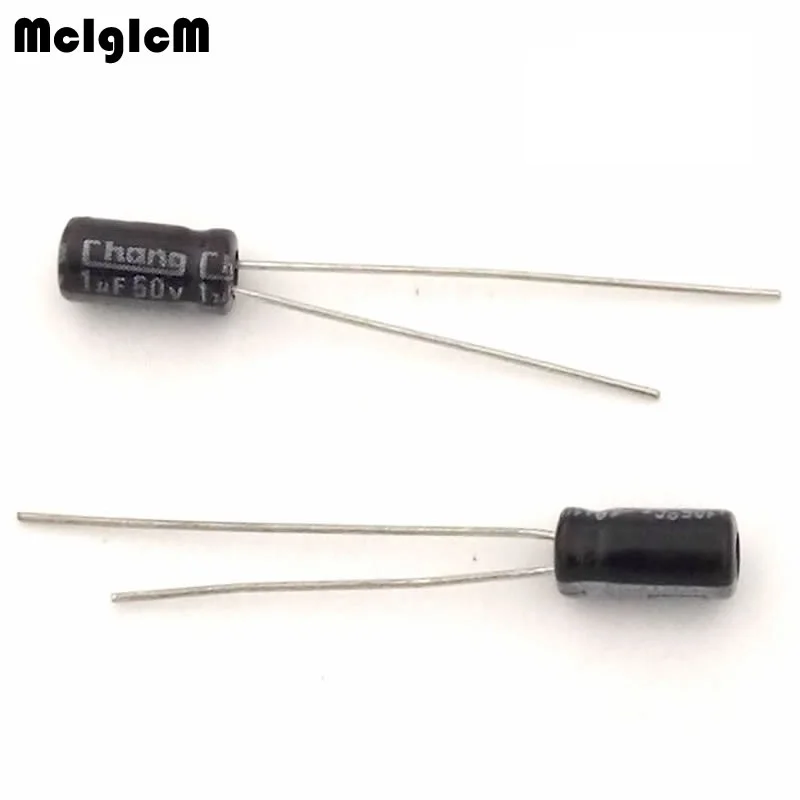MCIGICM 1000pcs Aluminum electrolytic capacitor 1uF 50V 4*7 Electrolytic | Электронные компоненты и