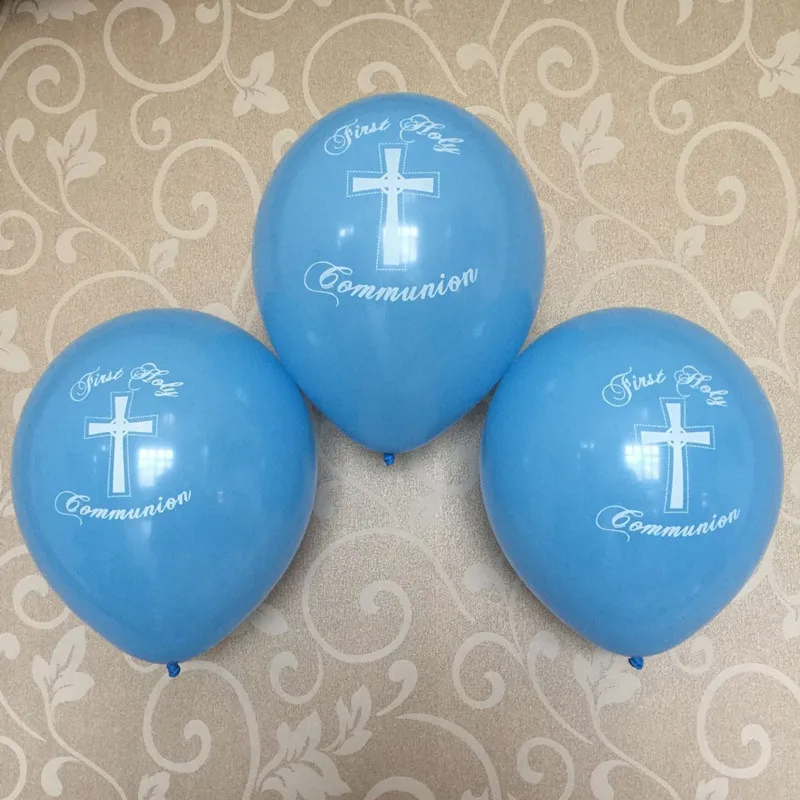 Boys 1st first holy communion Decoration Balloon Blue Cross Church Event Party Decoration latex balloons 12ct
Boys 1st first holy communion Decoration Balloon Blue Cross Church Event Party Decoration latex balloons 12ct