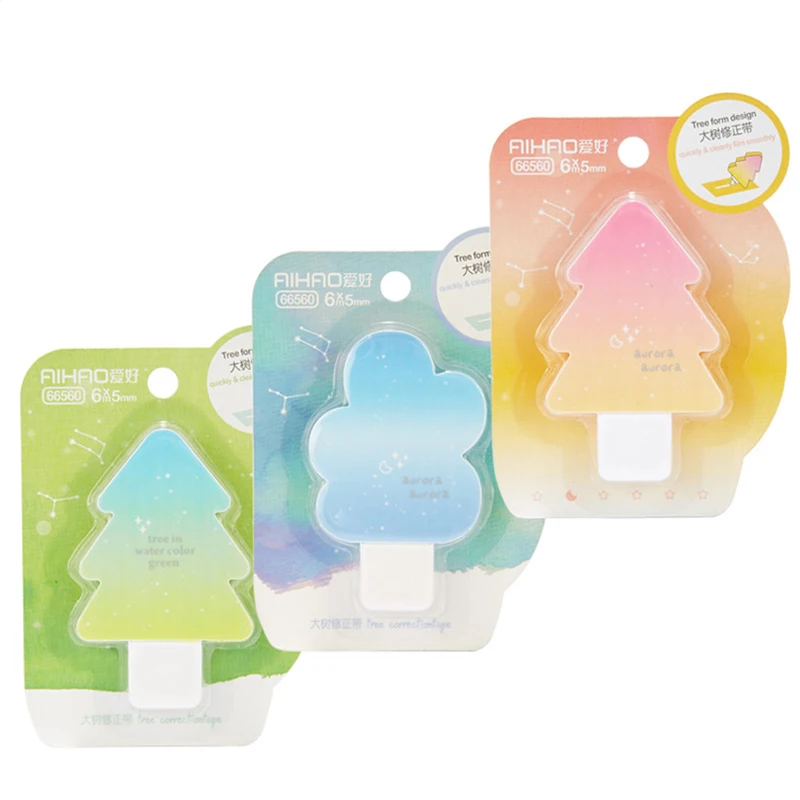 10pcs Novelty Tree Correction Tape Amendment Correction Stationery for Children Kids Gift Office and School Supplies 6m