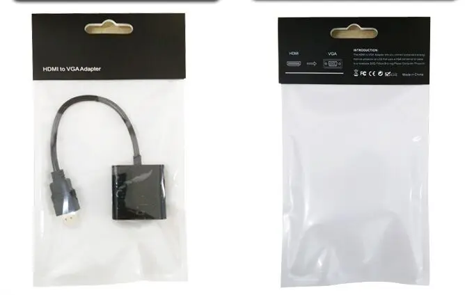 От dhl или ems 50 шт. активный кабель преобразователь HDMI в VGA шнур с IC розничной