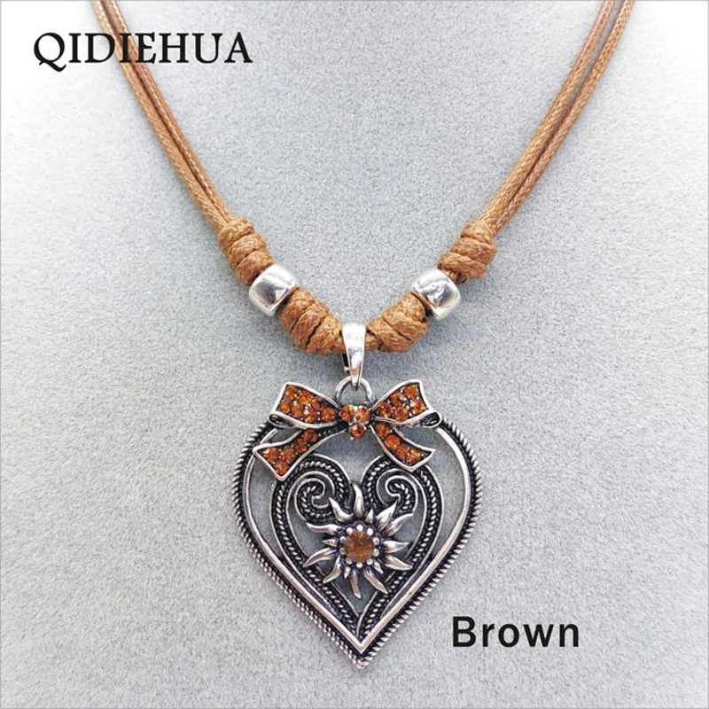 Statement Necklaces & Pendants for Women Collier Femme Vintage Love Heart Bow Pendant Charm Rope Edelweiss Necklace Wholesale
Statement Necklaces & Pendants for Women Collier Femme Vintage Love Heart Bow Pendant Charm Rope Edelweiss Necklace Wholesale