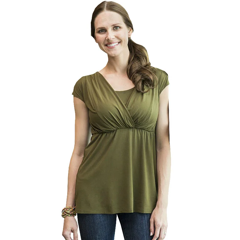 Pregnancy Nursing Maternity Tops Short Sleeve Breastfeeding Tees Feeding T-shirts Clothes For Pregnant Women Maternity Clothing
Pregnancy Nursing Maternity Tops Short Sleeve Breastfeeding Tees Feeding T-shirts Clothes For Pregnant Women Maternity Clothing