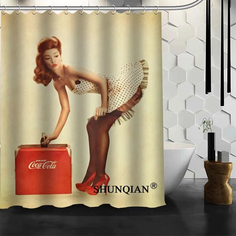 Custom pin up Shower Curtain High Quality bathroom Accessories Polyester Fabric Curtain With holes
Custom pin up Shower Curtain High Quality bathroom Accessories Polyester Fabric Curtain With holes